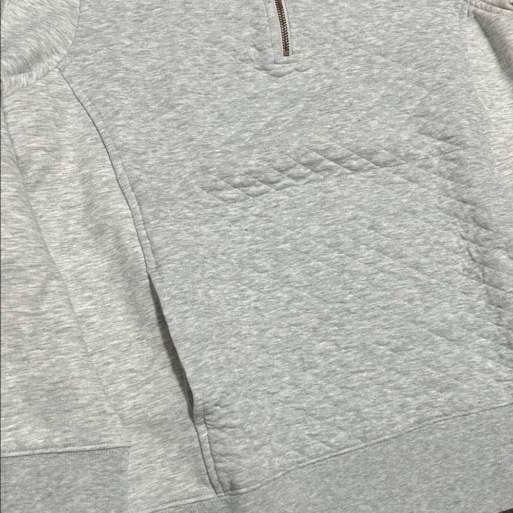 L.L. Bean Light Gray Quilted Zip-Up Sweater, size M
Great condition - Picture 4 of 6